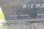 NIEMAN Willem Adriaan 1905-1963 & Martha Gertruida THERON 1900-1995 