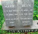 GLAUBITZ Reyn 1911-1995 & Marie 1913-1991