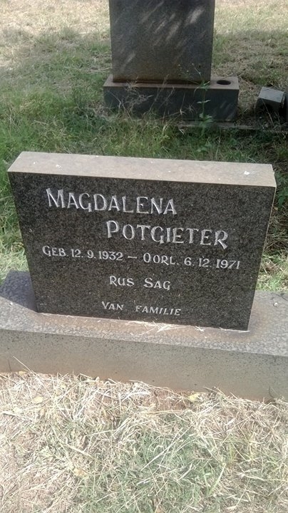POTGIETER Magdalena 1932-1971