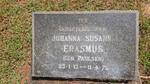 ERASMUS Johanna Susanna nee PAULSEN 1913-1976