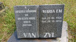 ZYL Maria E.M., van 1926-2010