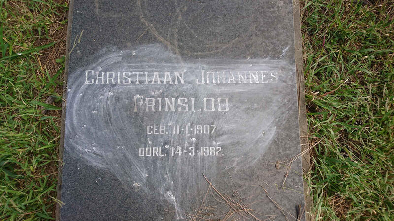 PRINSLOO Christiaan Johannes 1907-1982