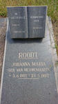 ROODT Johanna Maria nee VAN NIEUWENHUIZEN 1907-1997