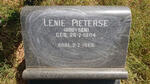PIETERSE Lenie nee BOOYSEN 1904-1966