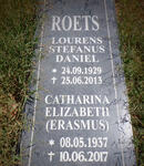 ROETS Lourens Stefanus Daniel 1929-2013 & Catharina Elizabeth ERASMUS 1937-2017