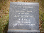 LANGE Martha Jacoba, de nee STEENKAMP 1909-1988