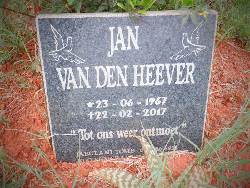 HEEVER Jan, van den 1967-2017
