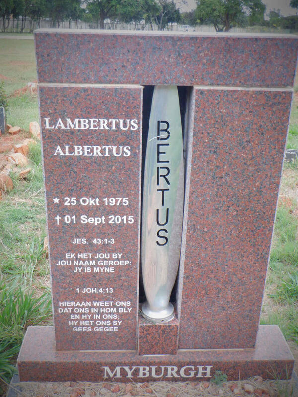 MYBURGH Lambertus Albertus 1975-2015