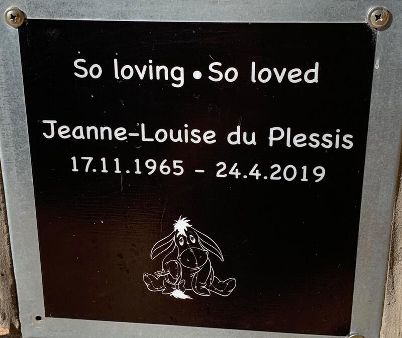 PLESSIS Jeanne-Louise, du 1965-2019