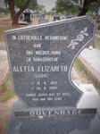 DUVENHAGE Aletta Elizabeth 1922-2005