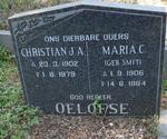 OELOFSE Christian J.A. 1902-1979 & Maria C. SMIT 1906-1984