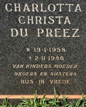 PREEZ Charlotta Christa, du 1958-1986