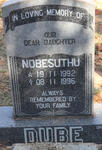 DUBE Nobesuthu 1992-1996