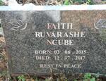 NCUBE Faith Ruvarashe 2015-2017