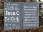 KLERK Theuns C., de 1945-2006