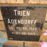 ADENDORFF Trien 1922-2017