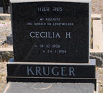 KRUGER Cecilia H. 1908-1984