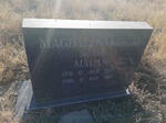 MALAN Magdalena nee DU TOIT 1909-1992