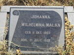 MALAN Johanna Wilhelmina 1903-1989