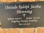HENNING Christiaan Rudolph Jacobus 1934-2016