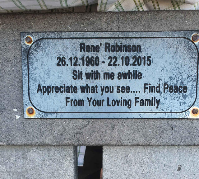 ROBINSON René 1960-2015