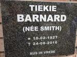 BARNARD Tiekie nee SMITH 1927-2016