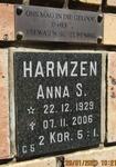 HARMZEN Anna S. 1929-2006