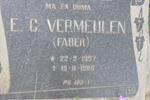 VERMEULEN E.C. nee FABER 1897-1985