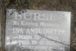 BURSEY Ina Antoinette 1928-2000
