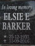 BARKER Elsie E. 1937-2016