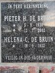 BRUIN Pieter H., de 1930-2002 & Helena C. 1932-