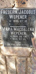WEPENER Frederik Jacobus 1935- & Maria Magdalena 1939-2016
