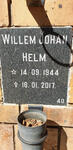 HELM Willem Johan 1944-2017