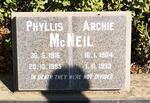MCNEIL Archie 1904-1993 & Phyllis 1916-1985