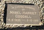 GOODALL Mabel Harriet 1895-1981