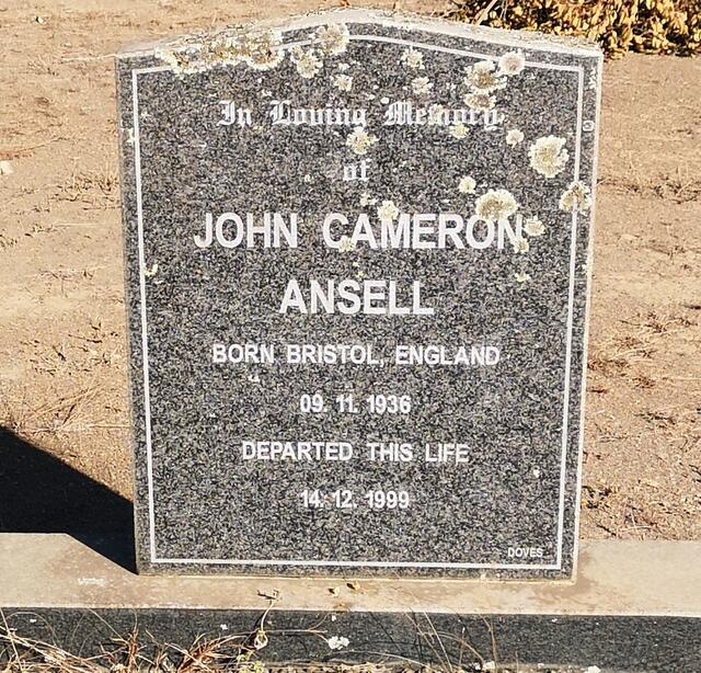 ANSELL John Cameron 1936-1999