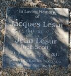 LESUR Jacques 1944-2014 & Jean SCOTT 1942-2017