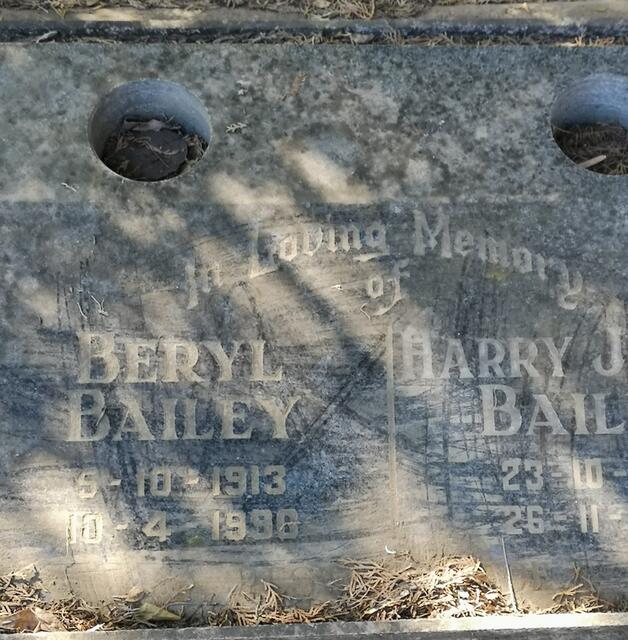 BAILEY Harry Joseph 1912-1994 & Beryl 1913-1990