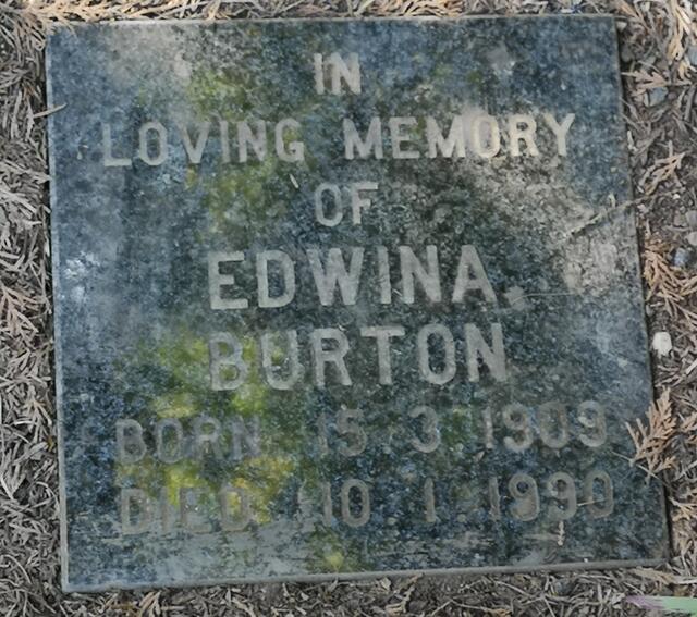 BURTON Edwina 1909-1990