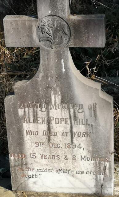 HILL Allen Pope -1894