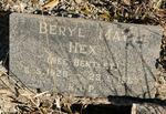 HEX Beryl May nee BENTLEY 1929-1967