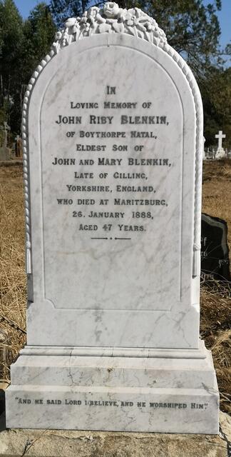 BLENKIN John Riby  -1888