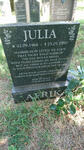 AFRIKA Julia 1968-1999