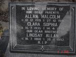 NYIRENDA Allan Malcolm 1919-1991 & Clara Sophia 1935-1993 :: NYIRENDA Lindsay Allan 1968-1992