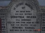 TERHART  Hendrik Samuel -1957 & Dorothea Helena OSBORNE -1948