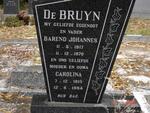 BRUYN Barend Johannes, de 1917-1970 & Carolina 1915-1994