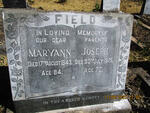 FIELD Joseph -1925 & Maryann -1943