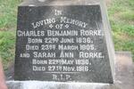RORKE Charles Benjamin 1836-1905 & Sarah Ann 1836-1916