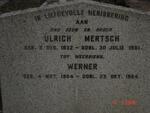 MERTSCH Werner 1904-1964 :: MERTSCH Ulrich 1932-1951