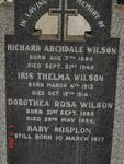 WILSON Richard Archdale 1880-1940 & Dorothea Rosa 1883-1959